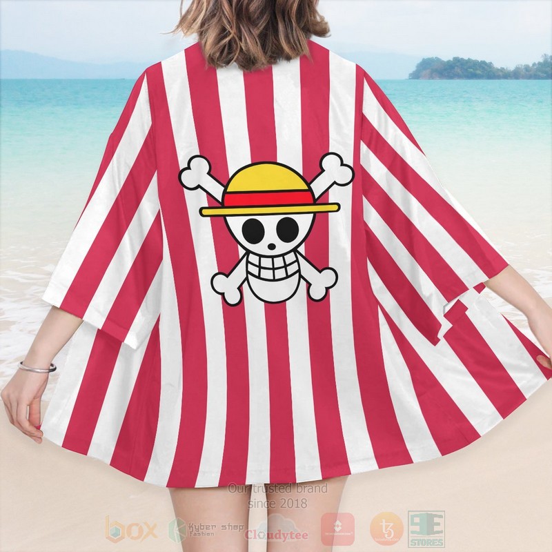 Anime Straw Hat Pirate One Piece Inspired Kimono 1 2 3 4