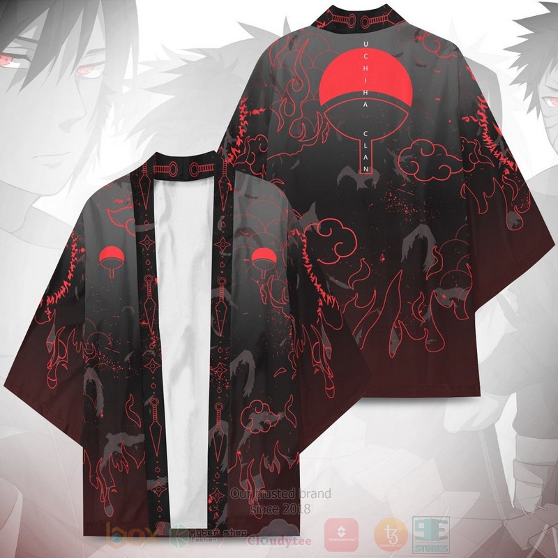 Anime Uchiha Emblem Naruto Inspired Kimono 1