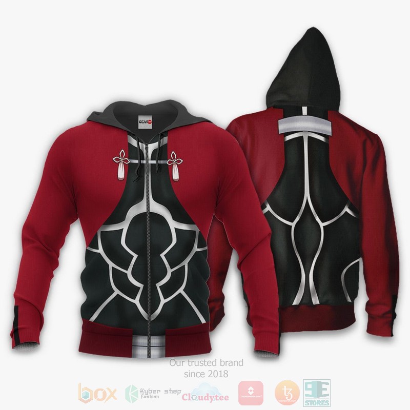 Archer Custom Fate Stay Night Anime 3D Hoodie Bomber Jacket