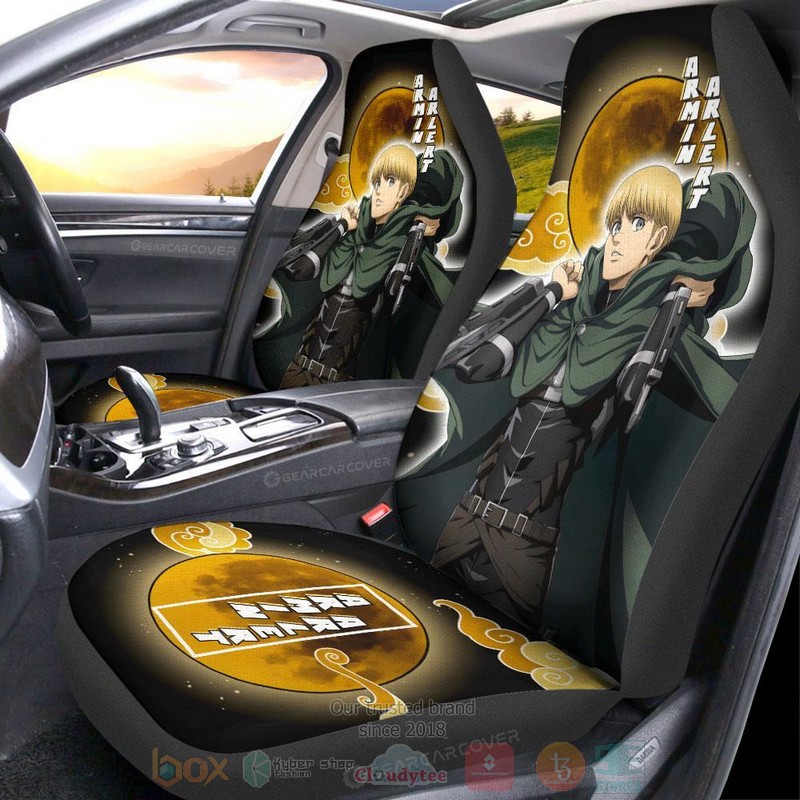 Armin Arlert Attack On Titan Anime Car Seat Cover 1