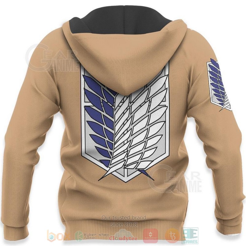 Attack On Titan Wings Of Freedom Scout Regiment Anime 3D Hoodie Shirt 1 2 3 4