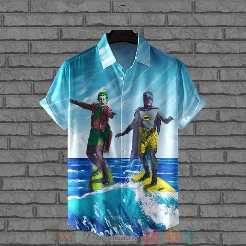 Batman And Joker Short Sleeve Hawaiian Shirt