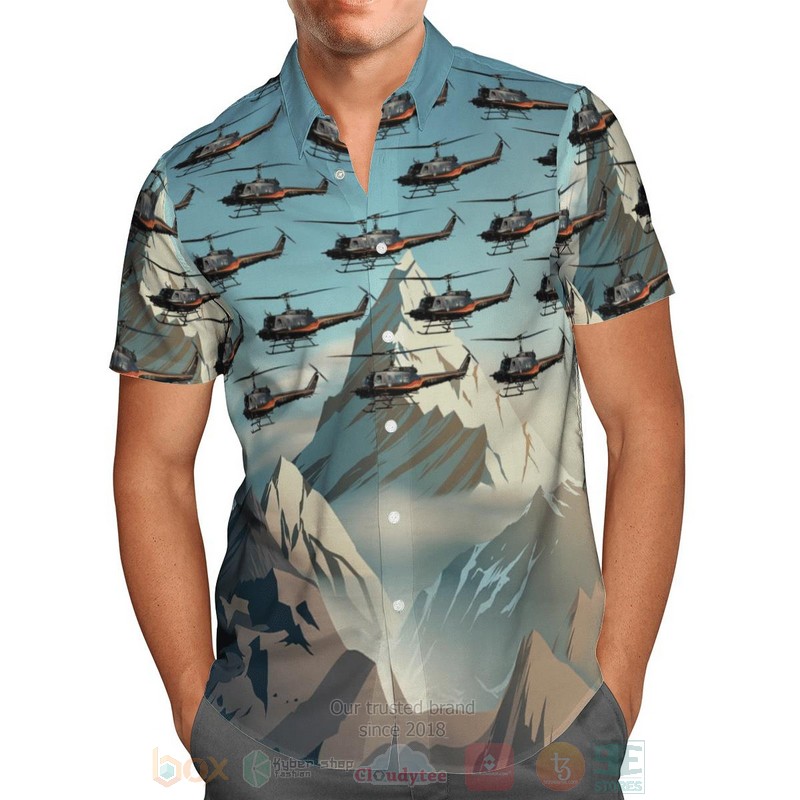 Bell UH 1D German Airforce Hawaiian Shirt Hawaiian Shirt Short 1