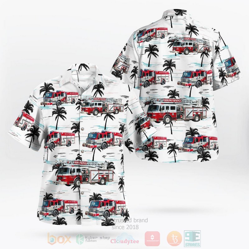 Boiling Springs Fire Department Hawaiian Shirt