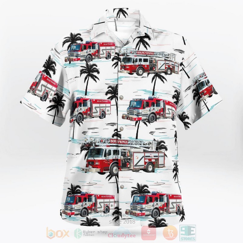 Boiling Springs Fire Department Hawaiian Shirt 1
