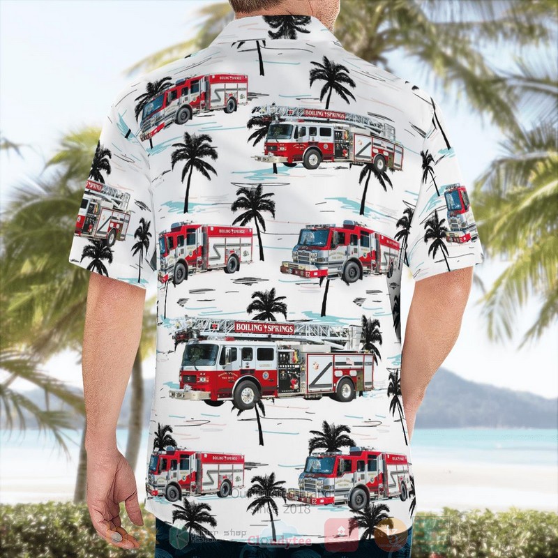 Boiling Springs Fire Department Hawaiian Shirt 1 2 3