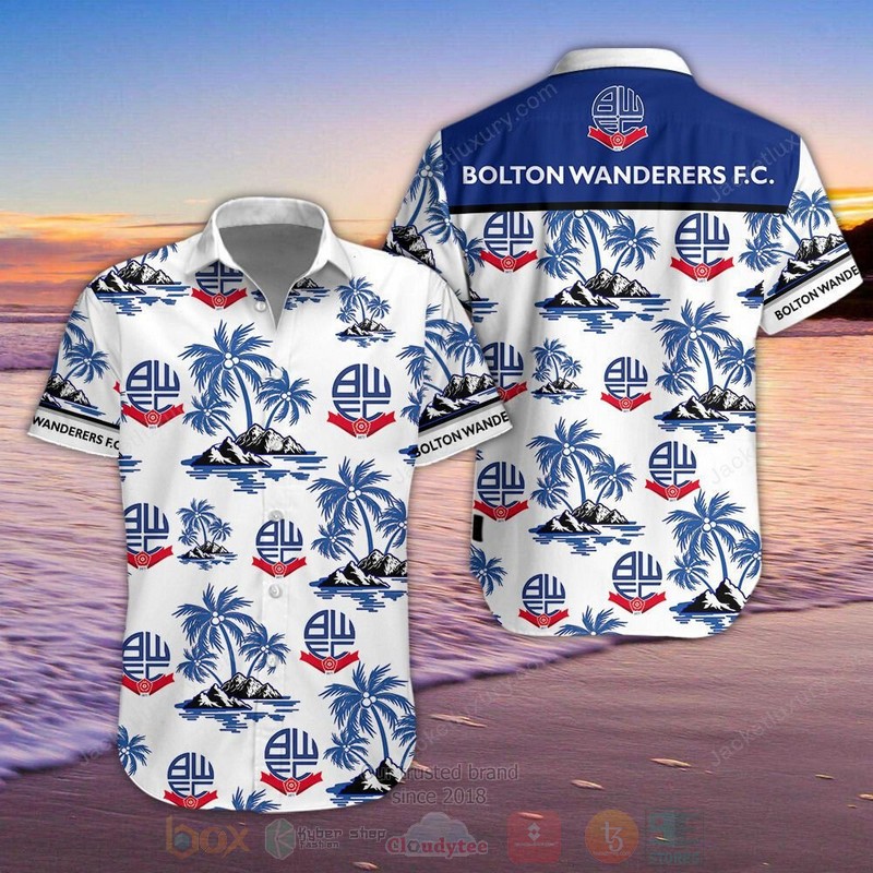 Bolton Wanderers Hawaiian Shirt Short