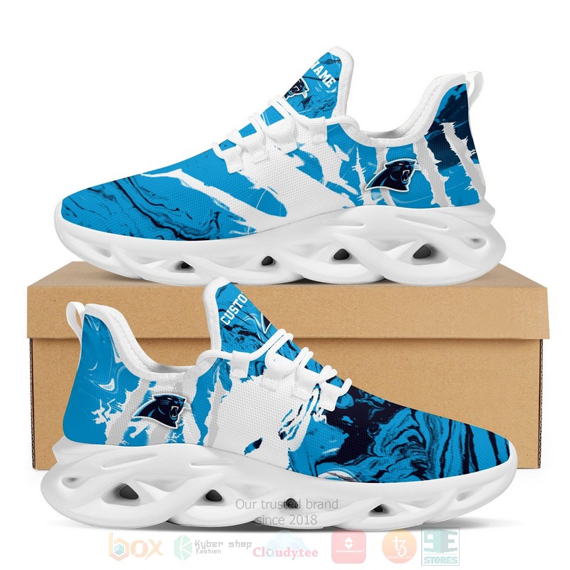 Carolina Panthers NFL American Custom Name Clunky Max Soul Shoes