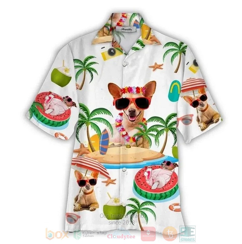 Chihuahua Lover Short Sleeve Hawaiian Shirt