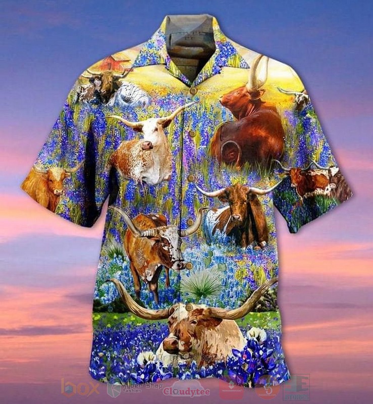 Cow Texas Short Sleeve Hawaiian Shirt