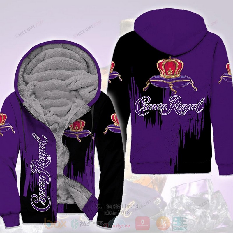 Crown Royal Purple Fleece Zip Hoodie