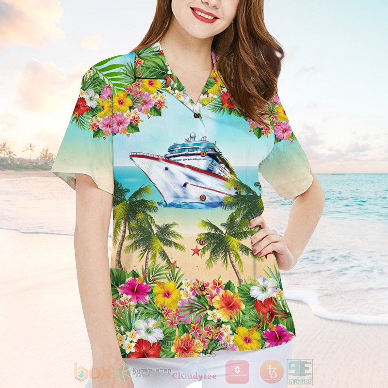 Cruise Flamingo Oh Ship Its A Girls Trip Hawaiian Shirt 1