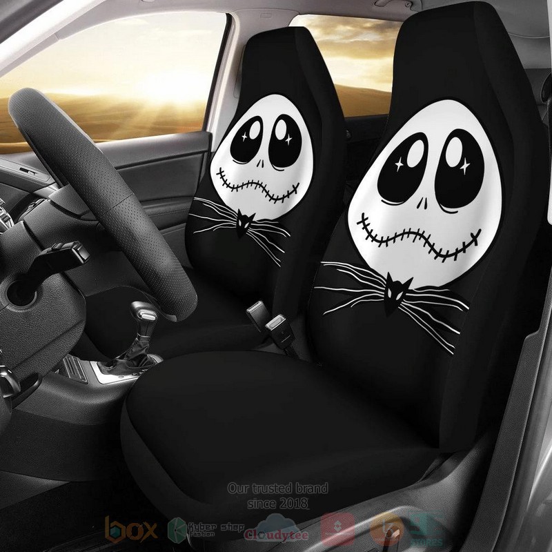 Cute Jack Skellington Car Seat Cover