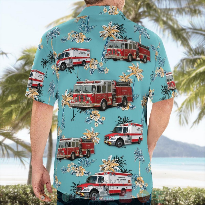Damascus Montgomery County Damascus Volunteer Fire Department Hawaiian Shirt 1 2 3