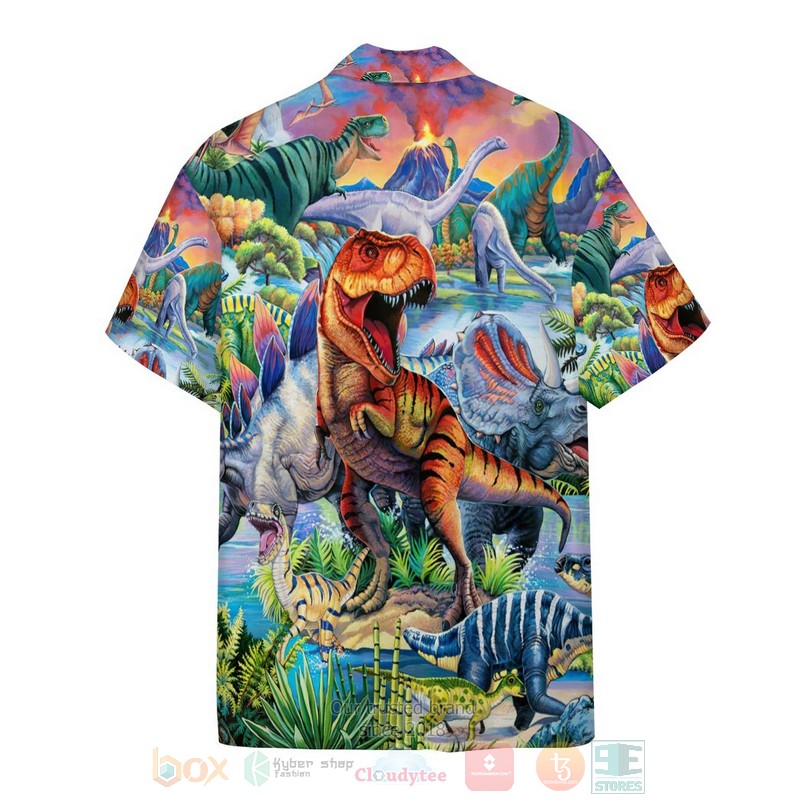 Dinosaur Era Finding My T Rex Hawaiian Shirt 1