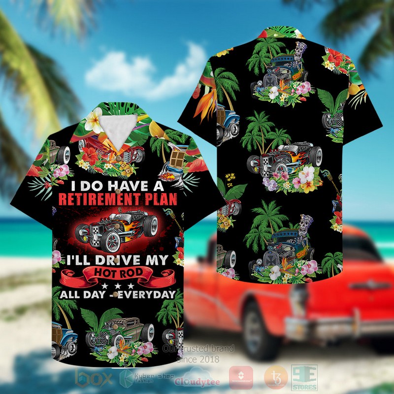 Drag Racing Retirement Plan Hawaiian Shirt 1 2