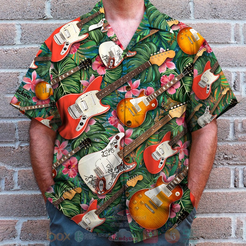 Electric Guitar Hawaiian Shirt 1 2