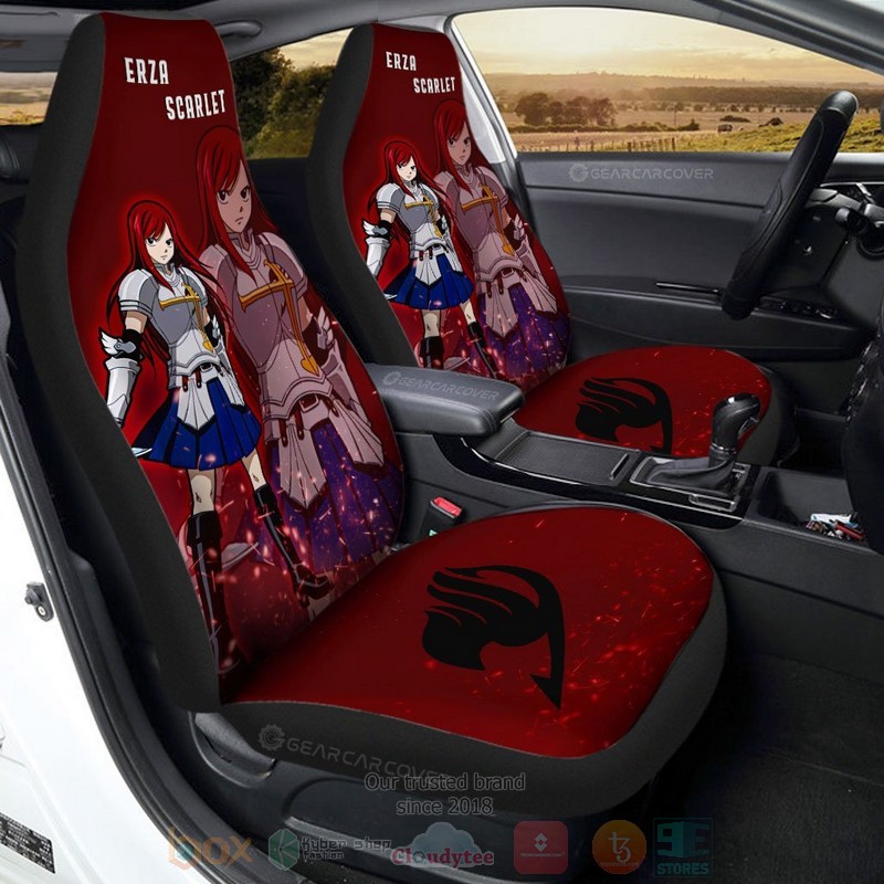 Erza Scarlet Fairy Tail Anime Car Seat Cover