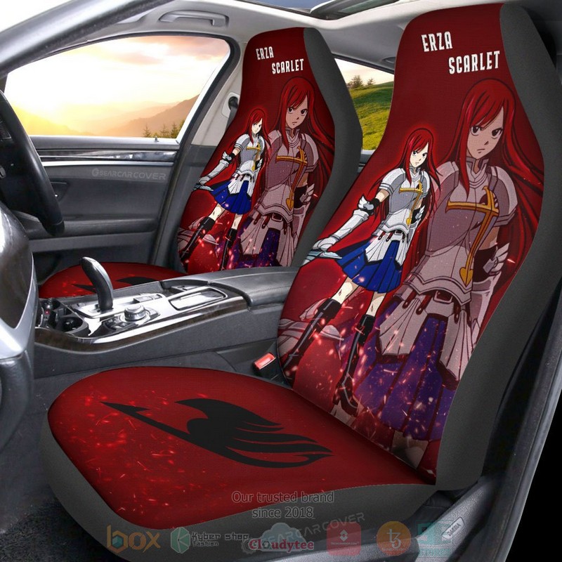 Erza Scarlet Fairy Tail Anime Car Seat Cover 1