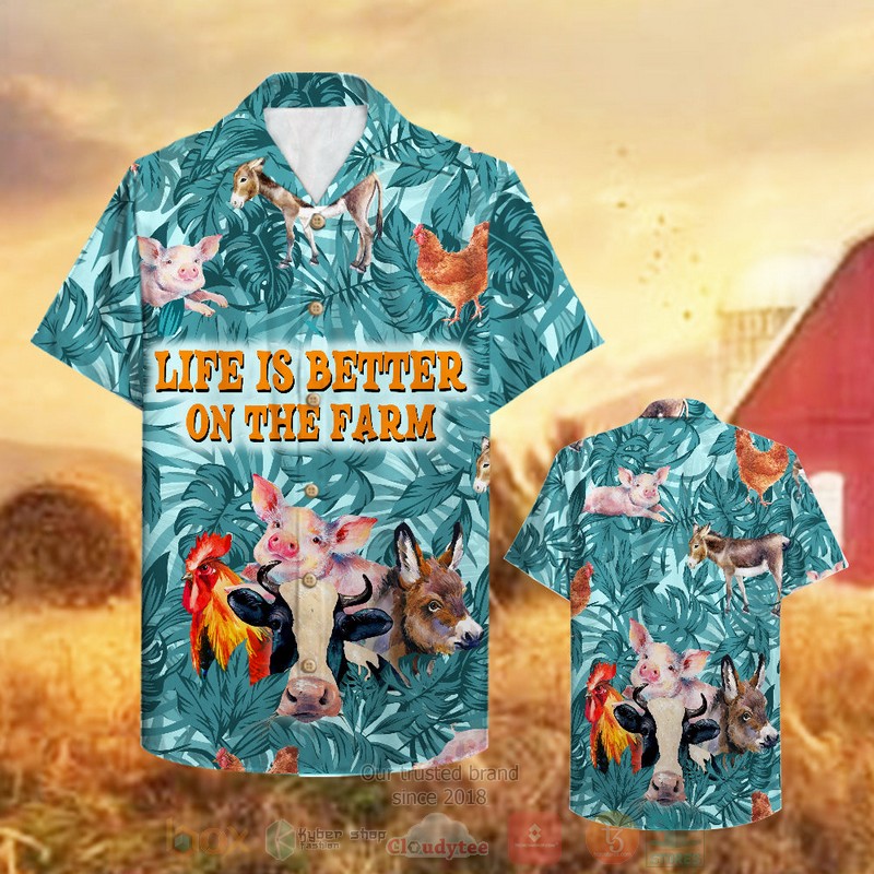 Famer Life Is Better On The Farm Hawaiian Shirt 1