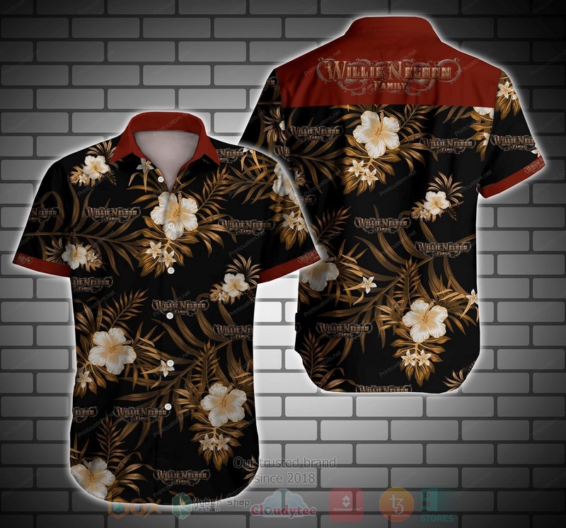Willie Nelson Short Sleeve Hawaiian Shirt
