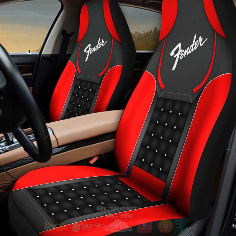Fender Black Reds Car Seat Cover