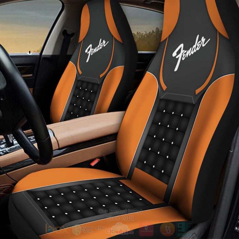 Fender Orange Car Seat Cover