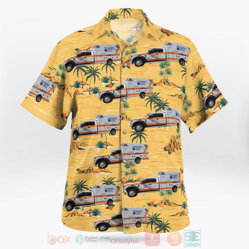 Florida Volusia County EMS Hawaiian Shirt 1