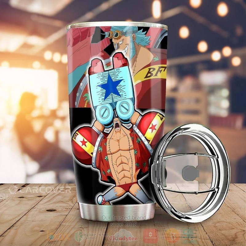 Franky Super One Piece Red Anime Tumbler