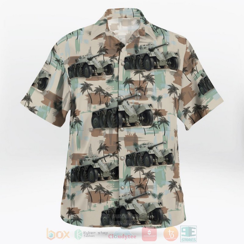 French Army Panhard EBR Hawaiian Shirt 1
