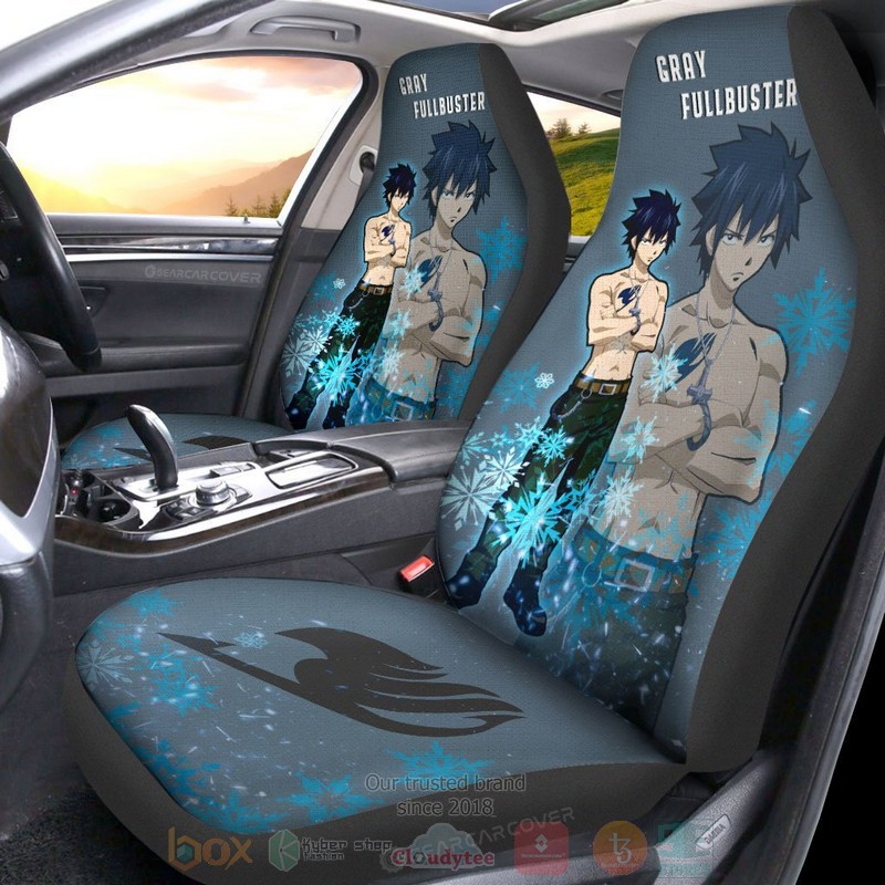 Gray Fullbuster Fairy Tail Anime Car Seat Cover 1