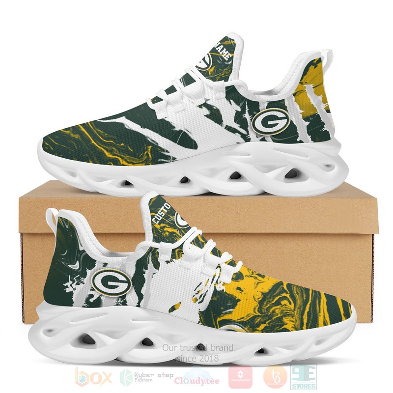 Green Bay Packers NFL American Custom Name Clunky Max Soul Shoes