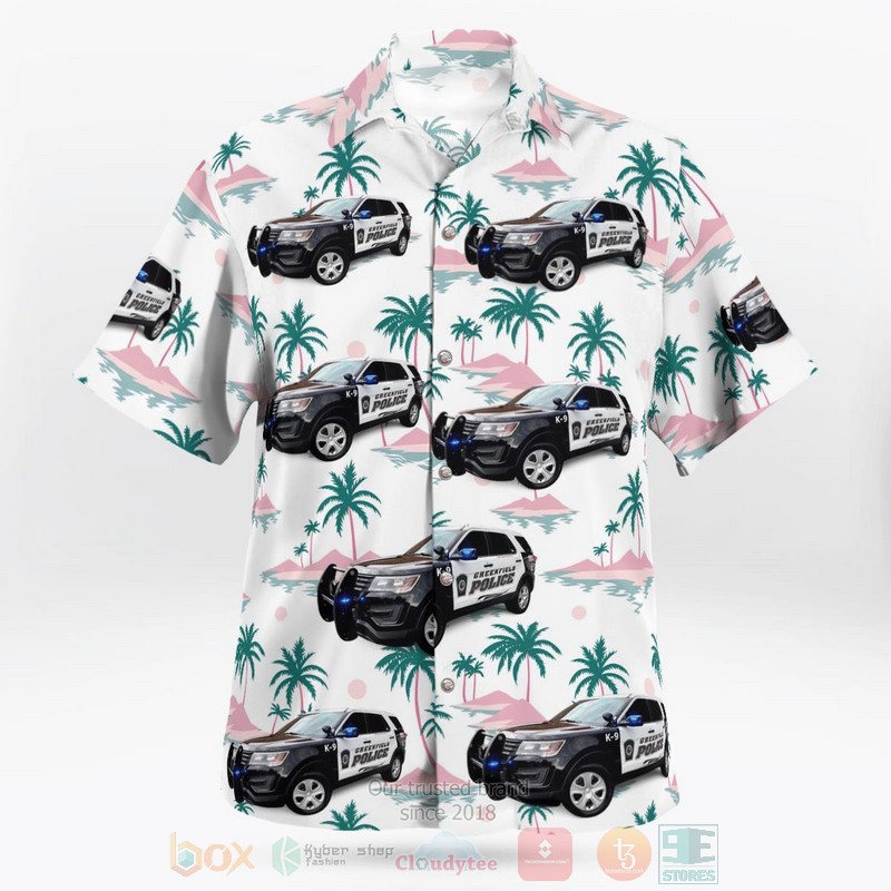 Greenfield Mass Police Department Hawaiian Shirt 1
