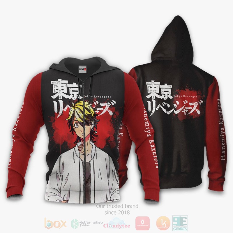 Hanemiya Kazutora Custom Anime Tokyo Revengers 3D Hoodie Bomber Jacket