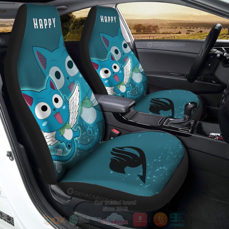 Happy Fairy Tail Anime Car Seat Cover