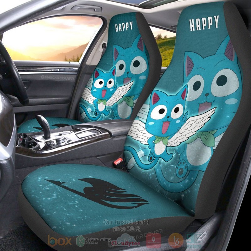 Happy Fairy Tail Anime Car Seat Cover 1
