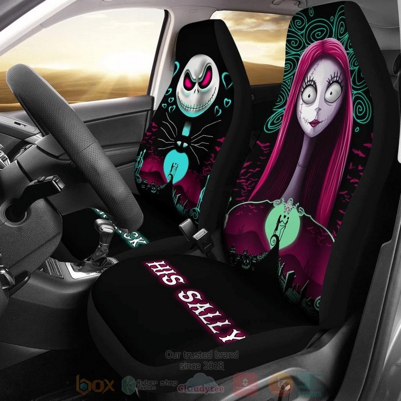 Her Jack His Sally Car Seat Cover