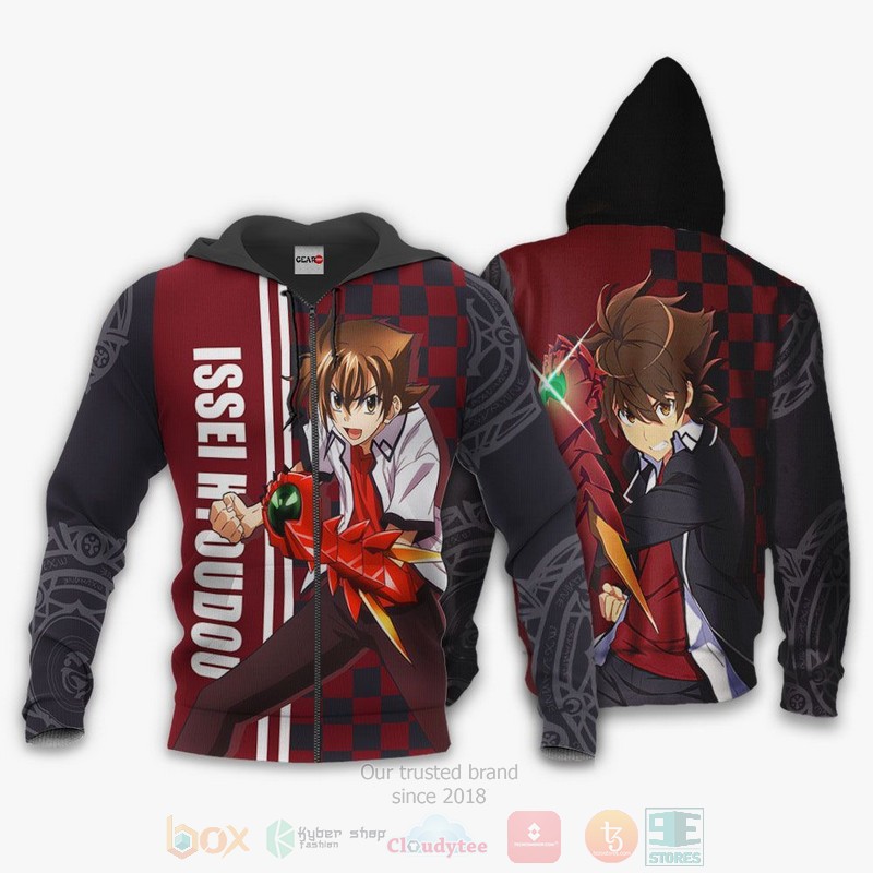 High School DXD Issei Hyoudou Anime 3D Hoodie Bomber Jacket