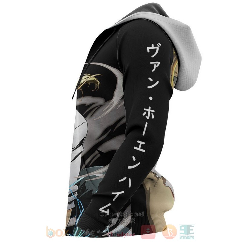 Hohenheim Van Custom Fullmetal Alchemist Anime 3D Hoodie Bomber Jacket 1 2 3 4 5