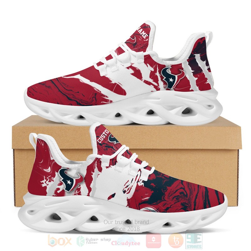 Houston Texans NFL American Custom Name Clunky Max Soul Shoes