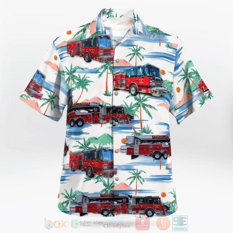 Huntersville Fire Department Hawaiian Shirt 1