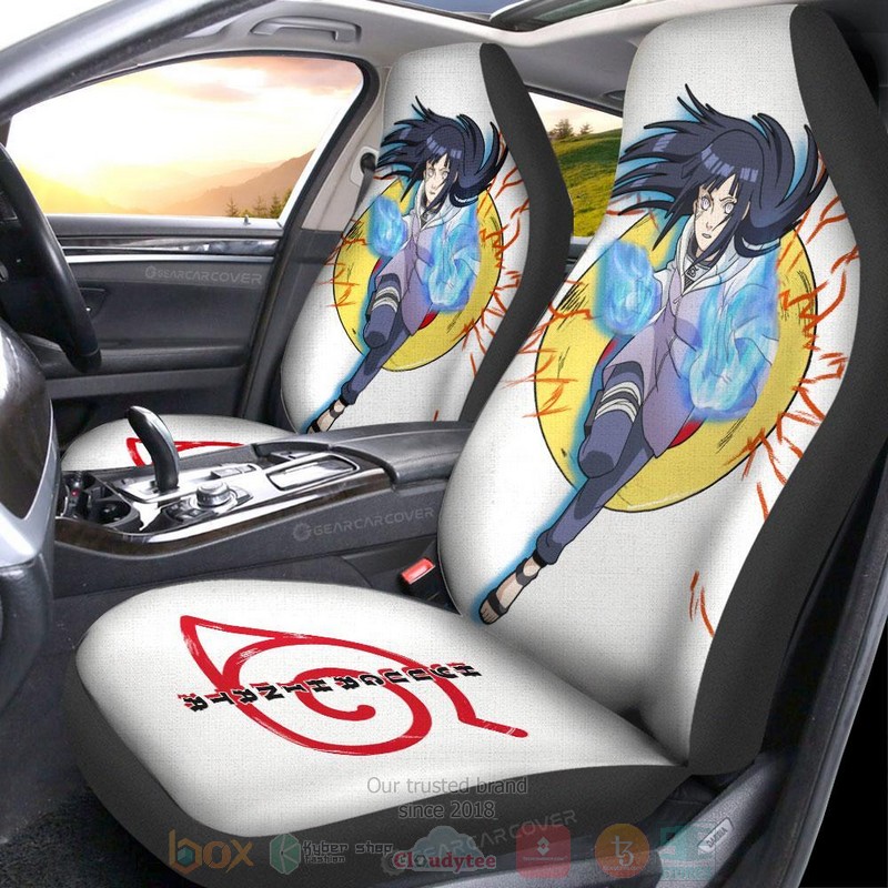 Hyuuga Hinata Naruto Shippuden Anime Car Seat Cover 1