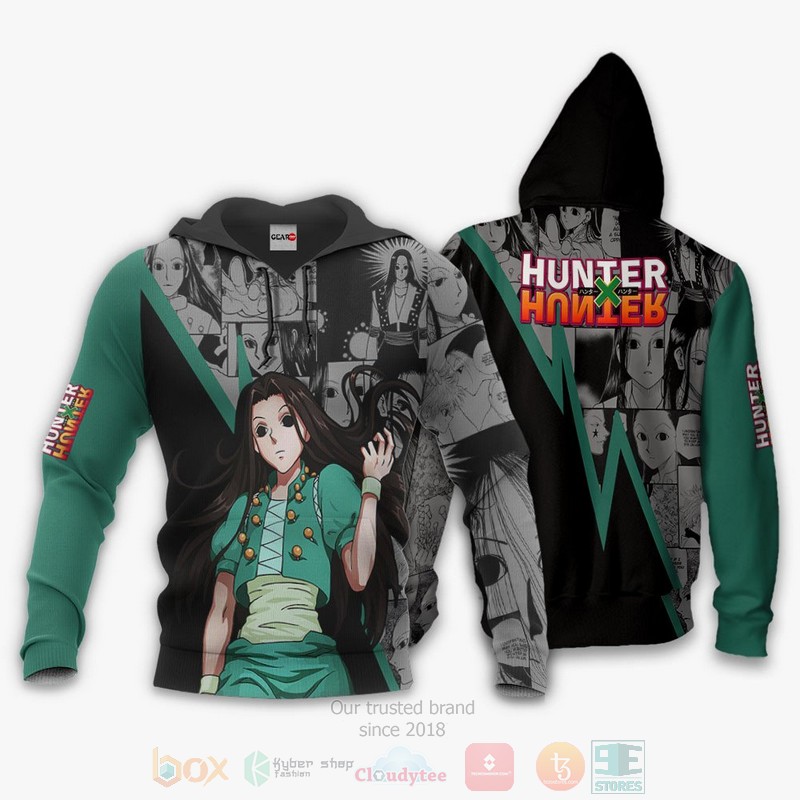 Illumi Zoldyck Custom Hunter x Hunter Anime Manga 3D Hoodie Bomber Jacket 1 2