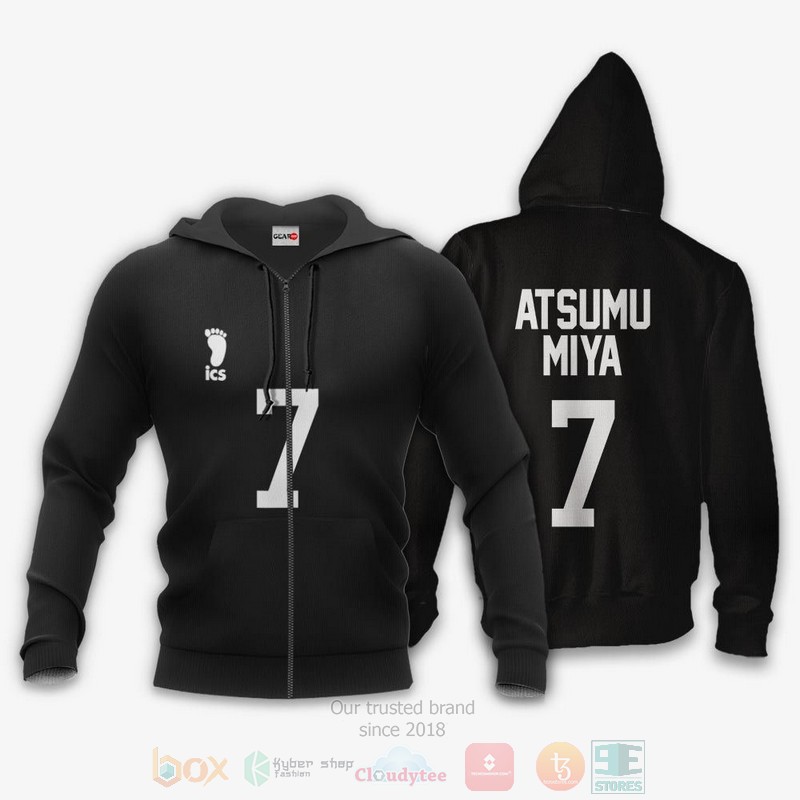 Inarizaki Atsumu Miya Uniform Number 7 Haikyuu Anime 3D Hoodie Shirt