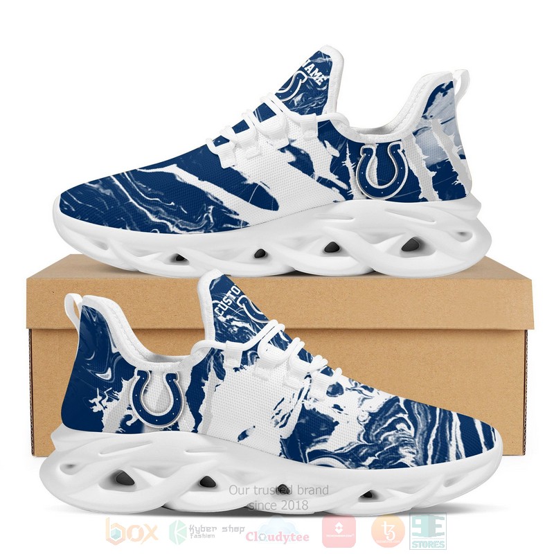 Indianapolis Colts NFL American Custom Name Clunky Max Soul Shoes