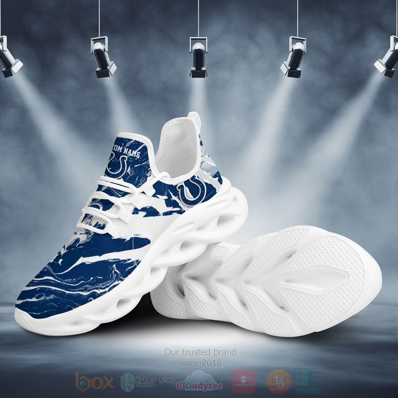 Indianapolis Colts NFL American Custom Name Clunky Max Soul Shoes 1