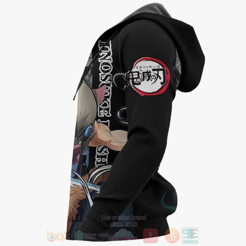 Inosuke Hashibira Custom Kimetsu Anime Manga 3D Hoodie Bomber Jacket 1 2 3 4 5
