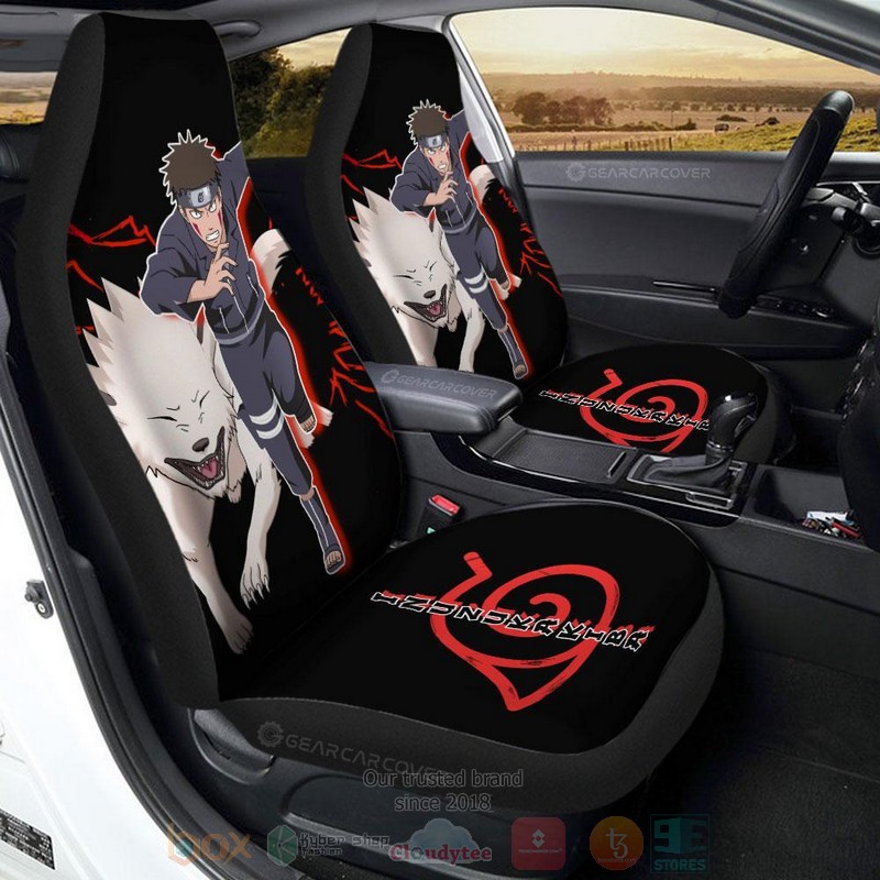 Inuzuka Kiba Naruto Anime Car Seat Cover