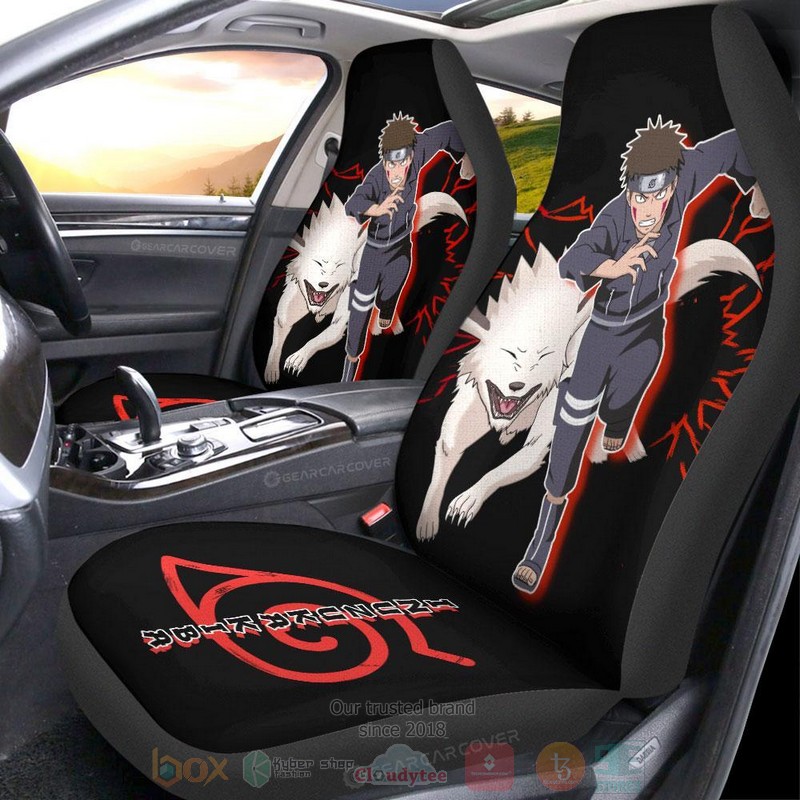 Inuzuka Kiba Naruto Anime Car Seat Cover 1