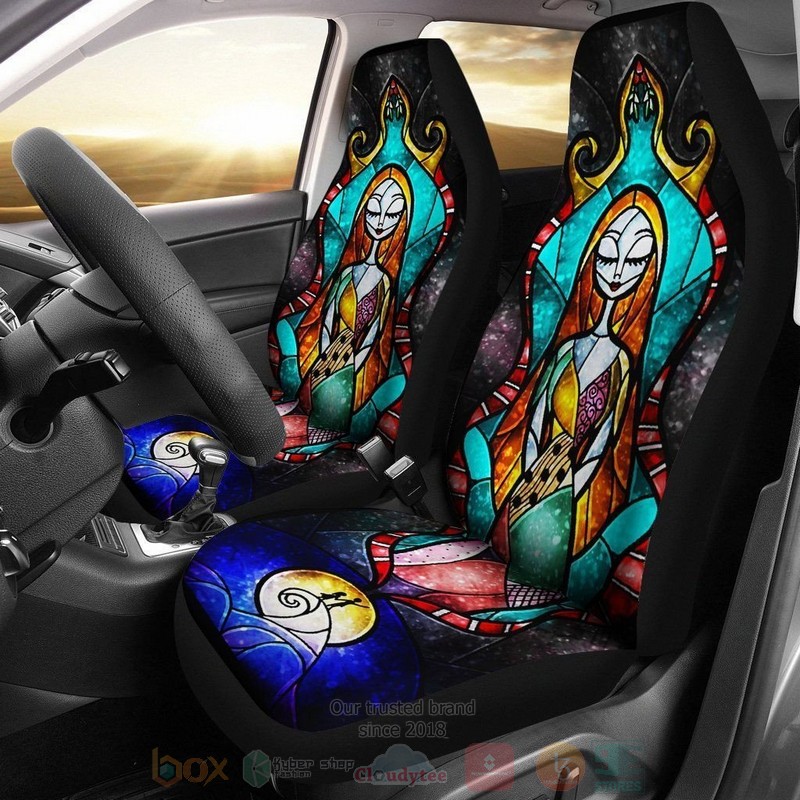 Jack Sally The Nightmare Before Christmas Pattern Car Seat Cover
